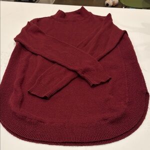 Chico's Rich Burgundy Turtleneck Sweater